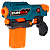 Бластер FunMax M23 механический с обоймой 12 снарядов 1TOY Т24239